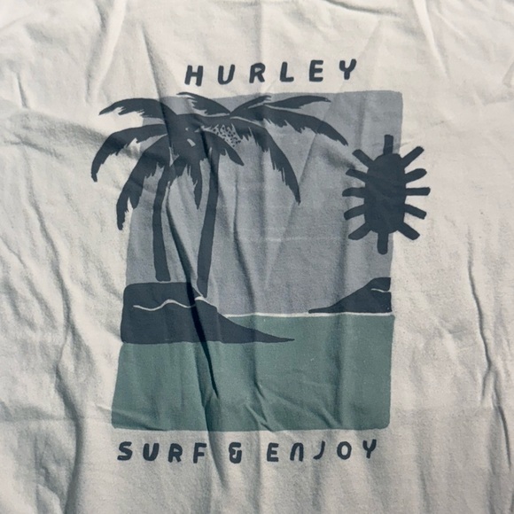 Hurley Men's Surf Graphic Tee - Cream - Picture 5 of 6
